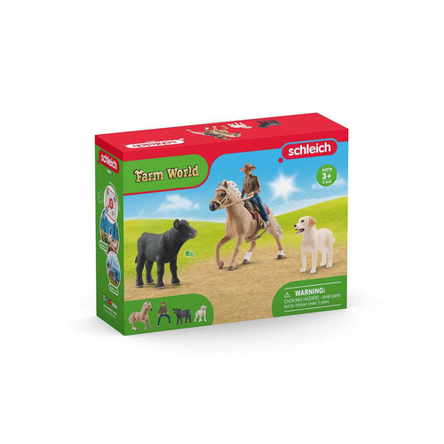 Schleich Kids/Childrens Toy Figurine Western Riding Adventures 3y+