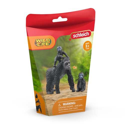 Schleich Kids/Childrens Toy Figurine Gorilla Family 3y+
