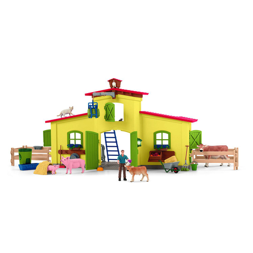 92pc Schleich Large Farm w/ Animals & Accessories Kids Toy Play Set 3+