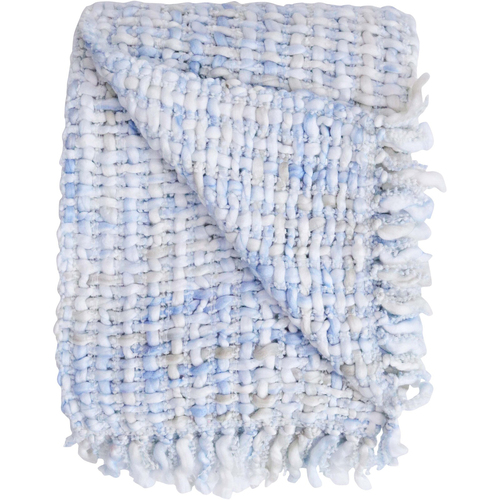 LVD Acrylic Chunky Knitted Throw Soft Sea Breeze 130x170cm