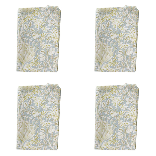 4PK LVD Cotton Stonewash 45cm Square Table Napkin - Artichoke Blue