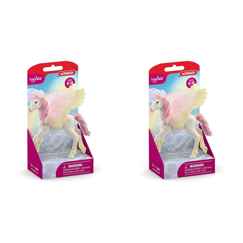 2PK Schleich Kids/Childrens Toy Figurine Sunrise Pegasus Foal 3y+