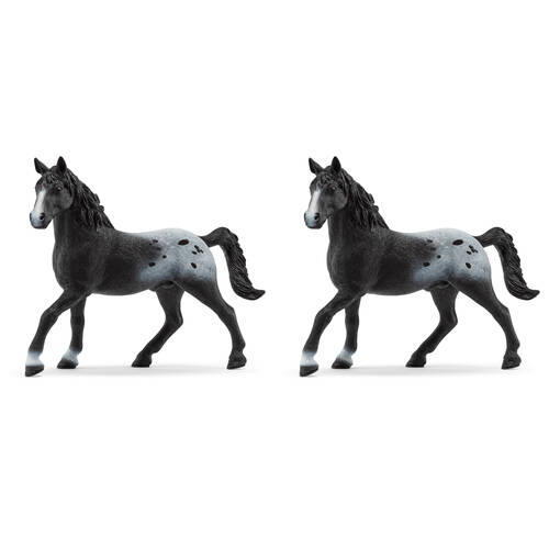 2PK Schleich Knappstrupper Stallion Horse Club Vinyl Figure Toy Limited Edition 3y+