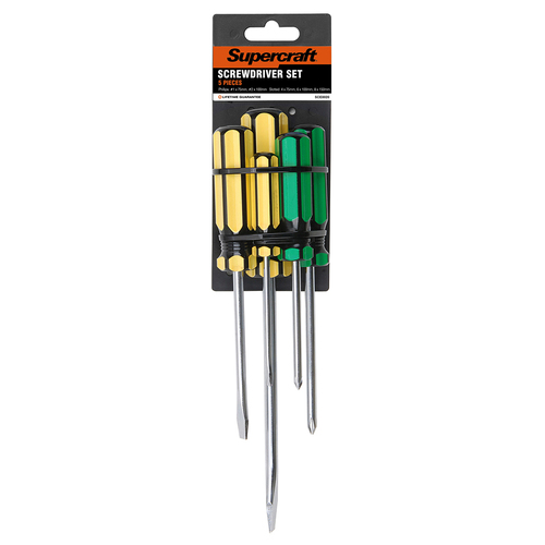 5pc Supercraft Precision Screwdriver Slotted/Philips Tool Set