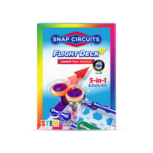 Snap Circuits Flight Deck Paper Airplanes Launcher STEM Build Kids Toy 8y+