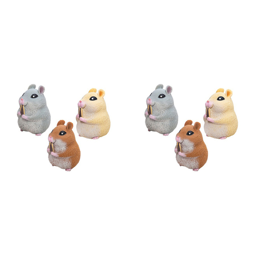 2PK Schylling Chonky Cheeks Hamster Kids Squeeze Toy 8cm Assorted 3y+