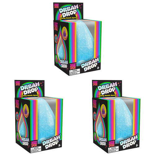 3PK Schylling Dream Drop Nee Doh Kids/Childrens Toy - Assorted 3y+