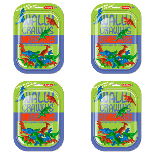 72pc Schylling Wally Crawly Dinos Stretchy Squishy Figures 5y+