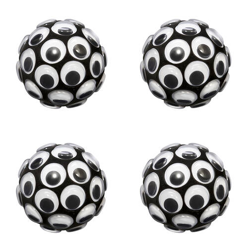4PK Schylling Googly Eyes Ball Light-Up Sensory Ball - Assorted 3y+