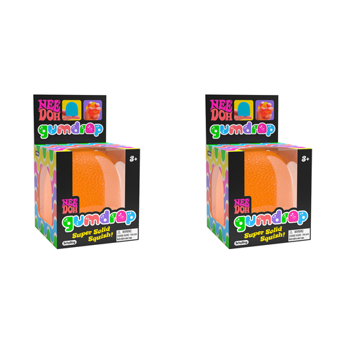 2PK Schylling Nee Doh Gumdrop Kids Squeeze Toy 6cm Assorted 3y+