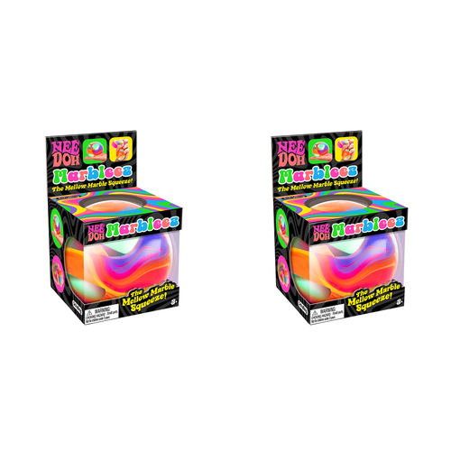 2PK Schylling Marbleez Nee Doh Kids Squeeze Toy 6cm Assorted 3y+