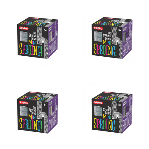 4PK Schylling Mini Sproing Metal The Spring Thing 6cm Kids Classic Toy 5y+ Assorted
