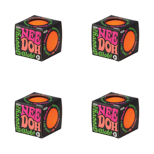 4PK Schylling Nee Doh Stress Ball Kids Squeeze Toy 6cm Assorted 3y+