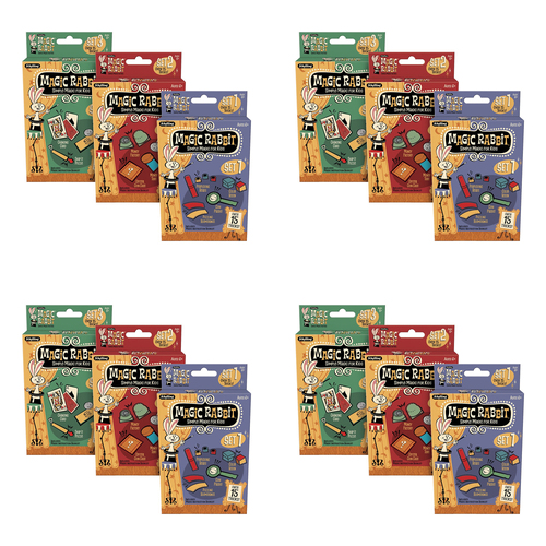 4PK Schylling Magic Rabbit Assorted Tricks Kids Game 6y+