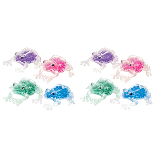 2PK Schylling Squish The Frog Kids Squeeze Sensory Toy 13cm Assorted 3y+