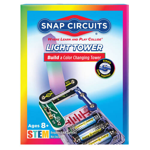 Snap Circuits Colour Changing Light Tower STEM Build Kids Toy 8y+