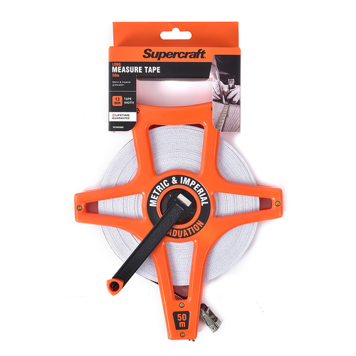 Supercraft Measuring Tape Long 50M/165ft DIY Construction Tool