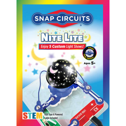 Snap Circuits Nite Lite 5-Custom Light Show STEM Build Kids Toy 5y+