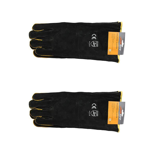 2PK Safecorp PPE Safety Lined Leather Welding Gloves Pair 40cm