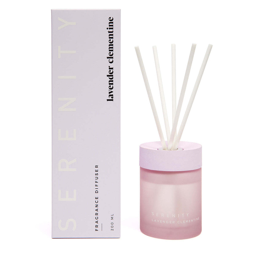Serenity Coloured Core 200ml Reed Diffuser - Lavender Clementine