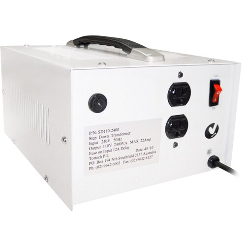 2400W USA STEPDOWN TRANSFORMER 110V DIELECTRICALLY ISOLATED