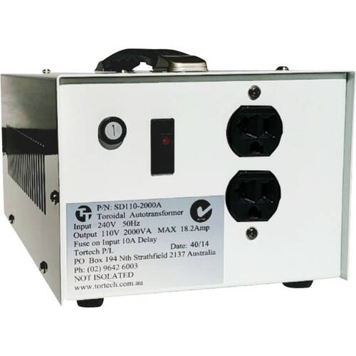 2000W USA  AUTO STEPDOWN NOT DIELECTRICALLY ISOLATED TRANSFORMER
