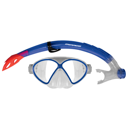 Mirage Silitex Junior Mask & Snorkel Blue