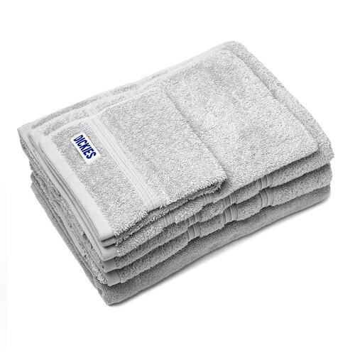 5pc Dickies Antibacterial Towel Set Silver