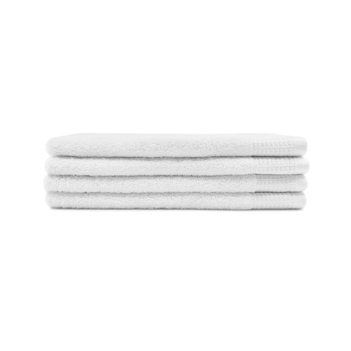 4pc Sheraton Luxury Maison Greenwich Hand Towels 40cm x 60cm Cotton White
