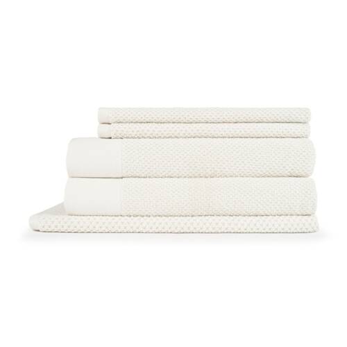 5pc 550GSM Sheraton Luxury Cotton Bathroom Marlon Towel Set Flax
