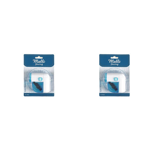 2PK Malli Sewing Portable Plastic Lint Remover Fabric Shaver 128x4cm - Blue