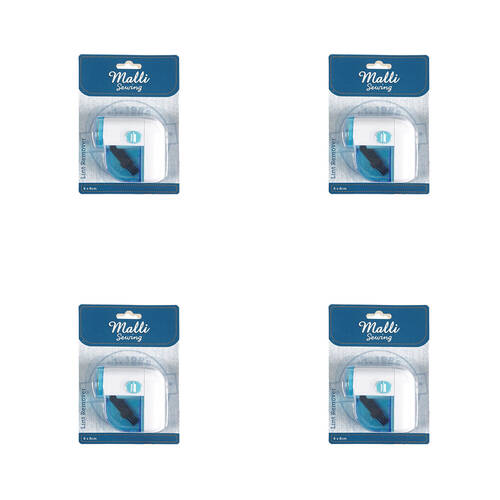 4PK Malli Sewing Portable Plastic Lint Remover Fabric Shaver 128x4cm - Blue
