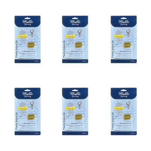 6x 27pc Malli Sewing Repair Needle Repair Kit - Assorted
