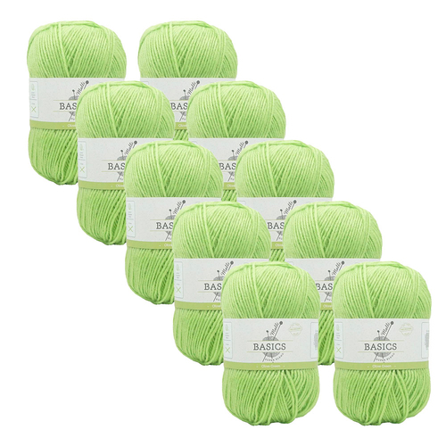 10x Malli Blend Basic 100g Acrylic/Poly Yarn Knitting/Crochet Olive Green