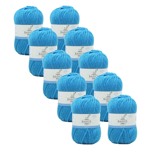 10PK Malli Super Blend Basic 100g Acrylic/Polyester Yarn - Deep Teal