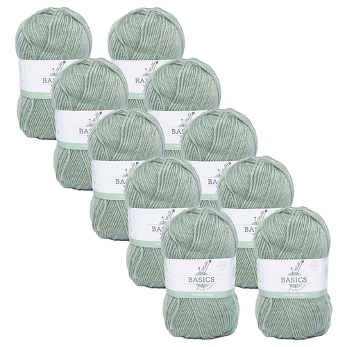 10PK Malli Super Blend Basic 100g Acrylic/Polyester Yarn - Margarita Green