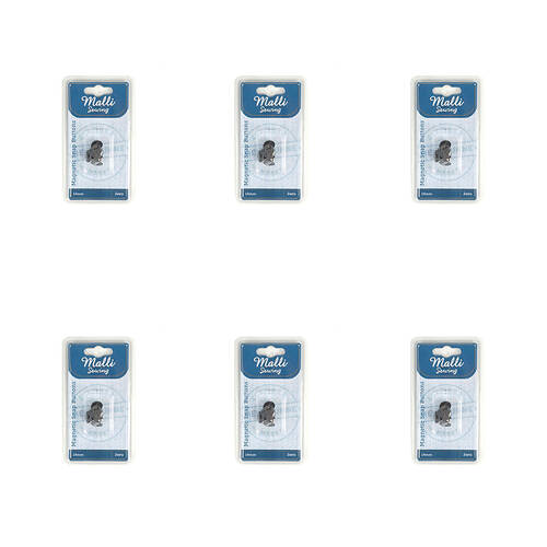 6PK Malli Sewing No Sew Magnetic Metal Snap Buttons 14mm - Assorted