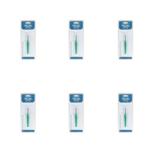 6PK Malli Sewing Metal Stitch Cutter w/ Cap 12cm - Assorted