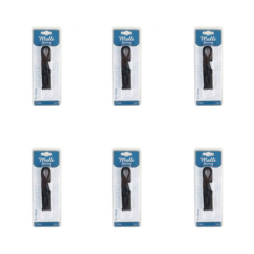 6PK Malli Sewing 1-Pair Nylon Adjustable Bra Strap 121x32cm - Assorted