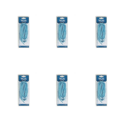 6PK Malli Sewing 1-Pair Metallic Fleck Fashion Shoelaces 80cm - Assorted