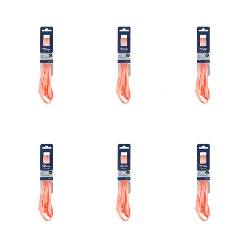 6PK Malli Sewing Glow In Dark Shoe Lace 120cm - Assorted
