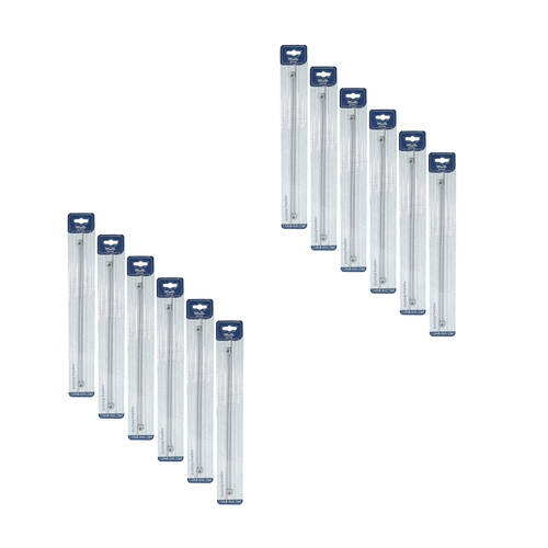 12PK Malli Aluminium/Plastic Knitting Needles 2.5mmx35cm - Grey