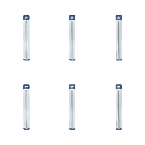 6PK Malli Aluminium/Plastic Knitting Needles 5mmx35cm - Grey