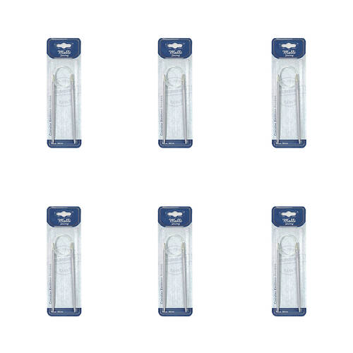 6PK Malli Aluminium/Plastic Circular Knitting Needles 6mm - Grey