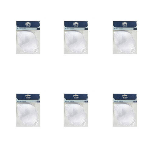 6PK Malli Sewing Sponge Bra Pad Inserts Semi Round - Assorted