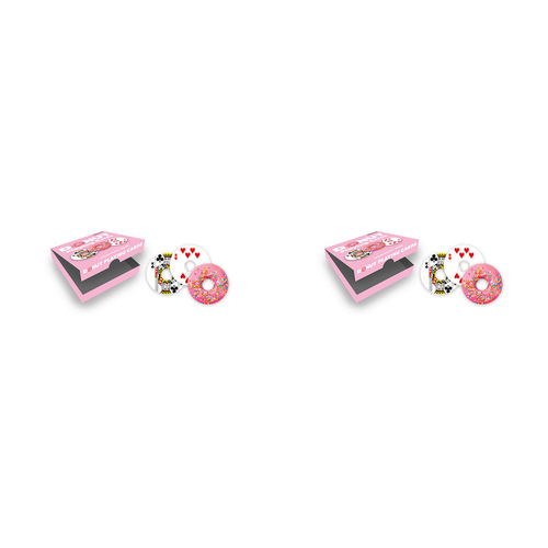 2PK Gamago 11cm Donut Playing Cards Interactive Tabletop Game