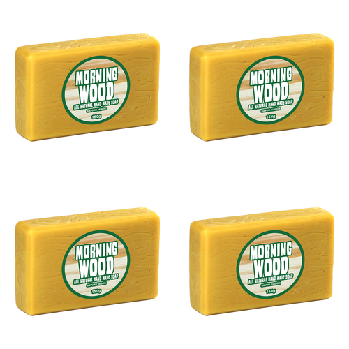 4PK Gamago Morning Wood Bar Soap 150g All Natural Royal Pine Scent