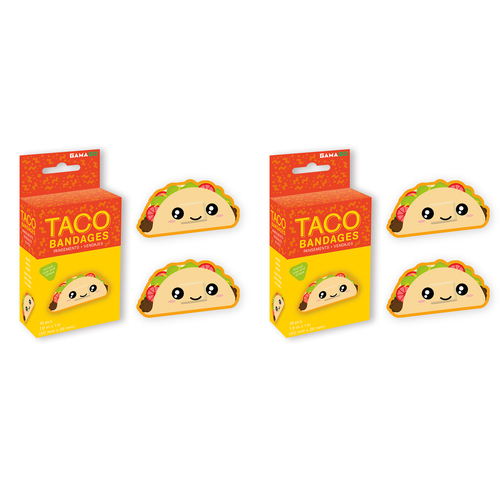 36pc Gamago Taco Bandages Kids/Children Band Aid 5x2.8cm