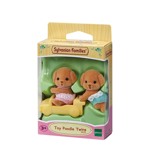 3pc Sylvanian Families Toy Poodle Twins Kids Miniature Toy 3y+