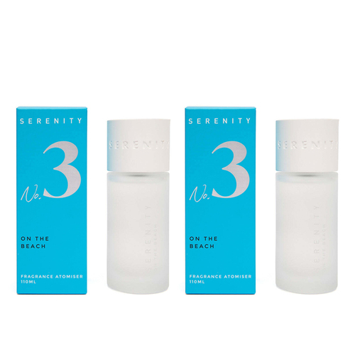 2PK Serenity Numbered Core 110ml Room Scented Spray - On The Beach
